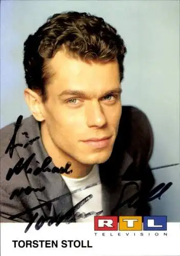Ak Schauspieler Torsten Stoll, Portrait, RTL, Autogramm