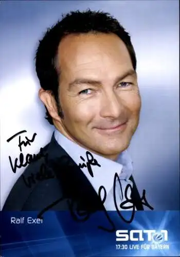 Ak Schauspieler Ralf Exer, Portrait, Sat.1, Autogramm