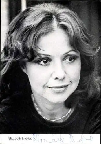 Ak Schauspielerin Barbara Endl, Portrait, Autogramm