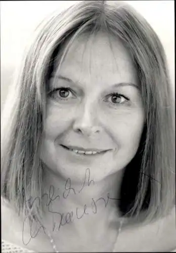 Ak Schauspielerin Christa Beaussencourt, Portrait,  Autogramm