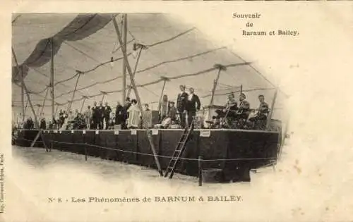 Ak Zirkus Barnum & Bailey, Zirkuskünstler