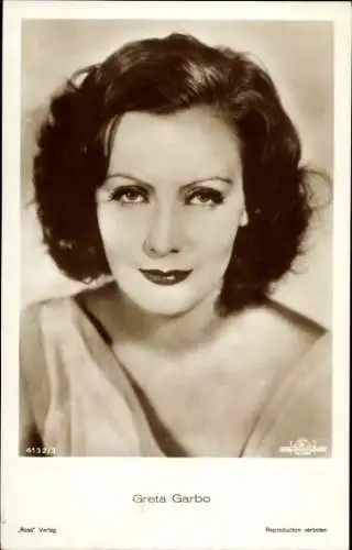 Ak Schauspielerin Greta Garbo, Portrait, Ross 4132/3