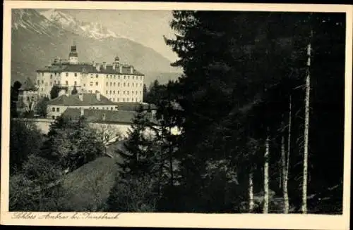 Ak Amras Innsbruck in Tirol, Schloss Ambras, Waldpartie