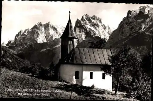 Ak Kufstein in Tirol, Antonius Kapelle, Wilder Kaiser