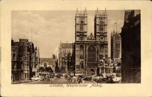 Ak London City England, Westminster-Abbey