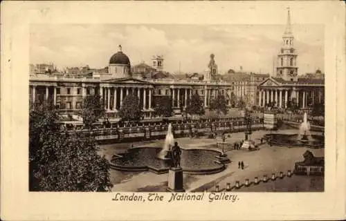 Ak London City England, National Gallery