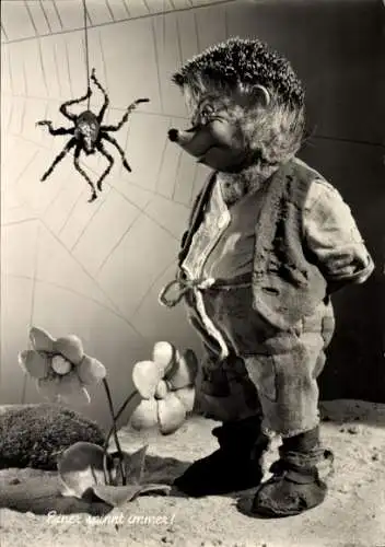 Ak Mecki der Igel, Einer spinnt immer, Spinne