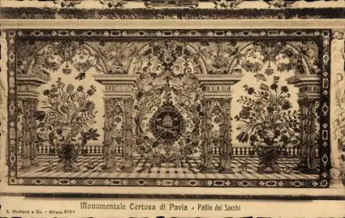 Ak Certosa di Pavia Lombardia, Pallio dei Sacchi