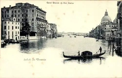 Ak Venezia Venedig Veneto, Canal Grande da Don Carlos