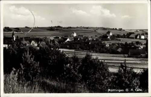 Ak Möttlingen Bad Liebenzell im Schwarzwald, Teilansicht