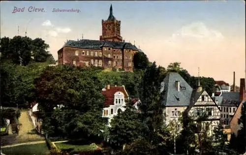 Ak Bad Cleve Kleve am Niederrhein, Schwanenburg