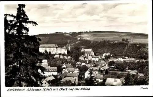 Ak Schleiden in der Eifel, Teilansicht, Schloss