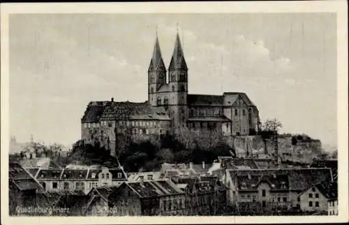 Ak Quedlinburg im Harz, Schloss