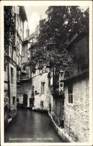 Ak Quedlinburg im Harz, Klein-Venedig