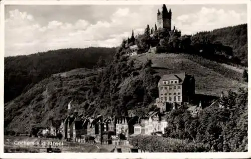 Ak Cochem an der Mosel, Teilansicht, Reichsburg