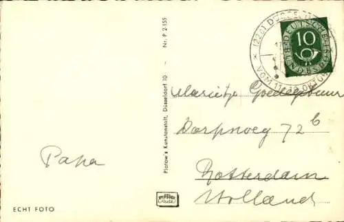 Ak Benrath Düsseldorf am Rhein, Schloss Benrath, Luftbild