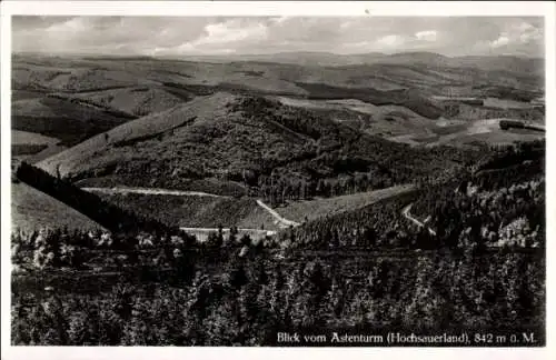 Ak Winterberg im Sauerland, Panoramaansicht vom Astenturm