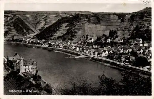 Ak Niederfell an der Mosel, Blick auf die Mosel und den Ort