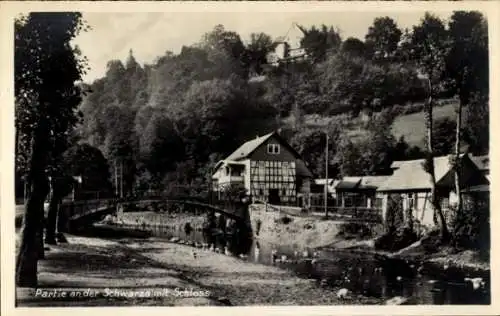 Ak Schwarza im Thüringer Wald, Schloss