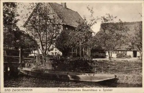 Ak Bad Zwischenahn in Oldenburg, Ammerländisches Bauernhaus und Spieker