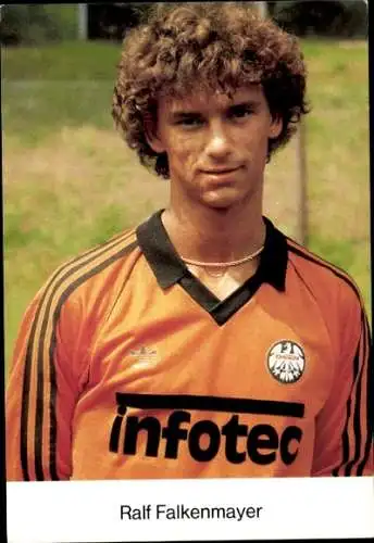 Autogrammkarte Fußball, Ralf Falkenmayer, Eintracht Frankfurt