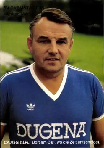 Autogrammkarte Fußball, Manfred Neidig, SV Darmstadt