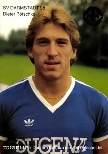 Autogrammkarte Fußball, Dieter Pötschke, SV Darmstadt