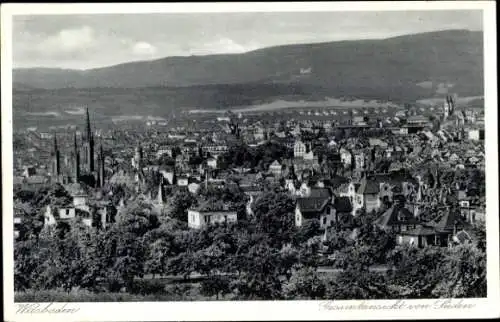 Ak Wiesbaden in Hessen, Gesamtansicht, Süden