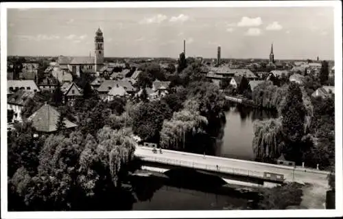 Ak Kehl am Rhein, Teilansicht, Kirchturm