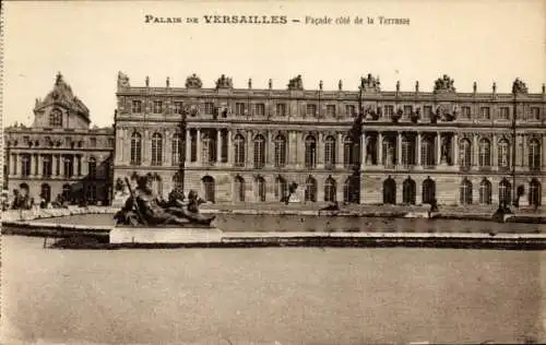 Ak Versailles Yvelines, Palais, Facade cote de la Terrasse