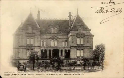 Ak Lamothe-Montravel Dordogne, Schloss