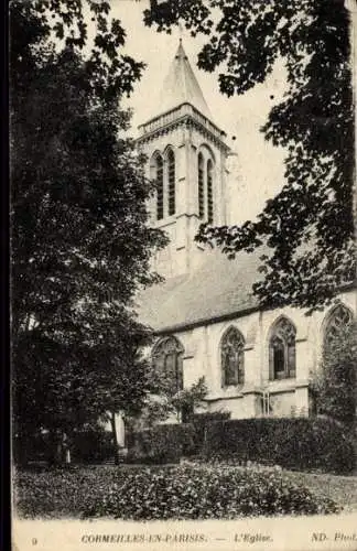 Ak Cormeilles en Parisis Val d'Oise, Kirche