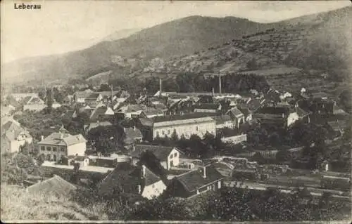 Ak Lièpvre Leberau Elsass Haut Rhin, Gesamtansicht, Bahnhof