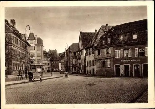 Ak Sélestat Schlettstadt Elsass Bas Rhin, Krautmarkt, Wirtschaft