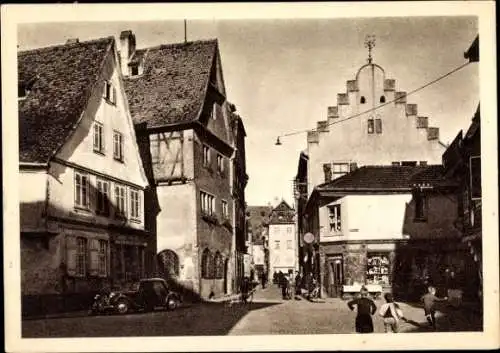 Ak Sélestat Schlettstadt Elsass Bas Rhin, Rittergasse