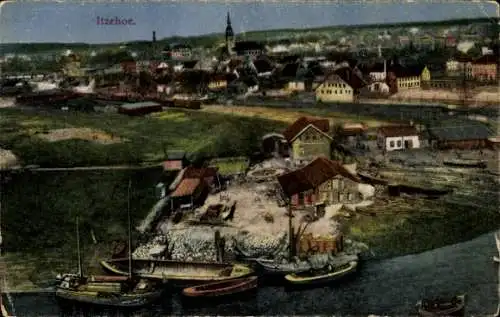 Ak Itzehoe in Schleswig Holstein, Gesamtansicht