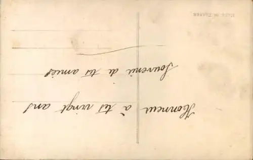 Ak Portrait einer jungen Frau, Kleid, Blumen, Blumenkranz