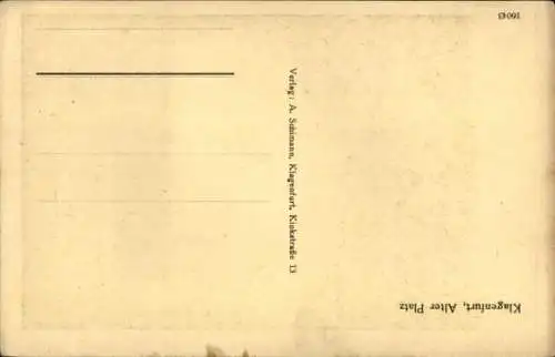Ak Klagenfurt am Wörthersee Kärnten, Alter Platz