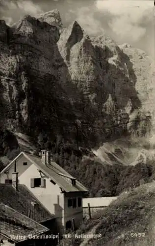 Ak Kötschach Mauthen in Kärnten, Untere Valentinalm, Valentinalpe, Kellerwand