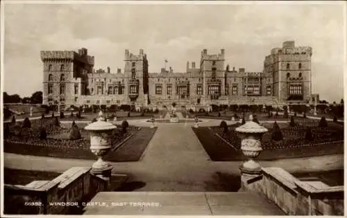 Ak Windsor Berkshire England, Windsor Castle, East Terrase