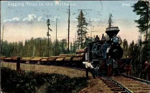 Ak USA, Logging Train in the Northwest