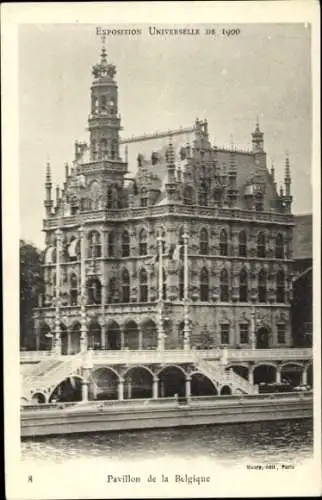 Ak Paris, Weltausstellung 1900, Belgien-Pavillon