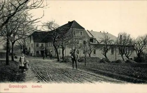 Ak Großkagen Käbschütztal Sachsen, Gasthof