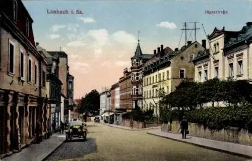 Ak Limbach in Sachsen, Jägerstraße