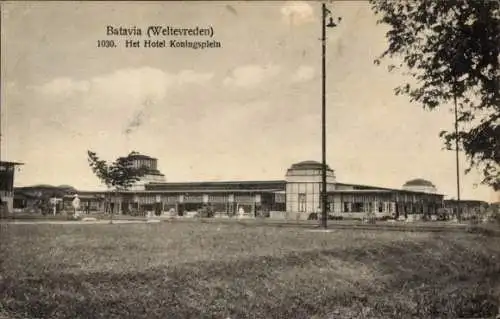 Ak Batavia Jakarta Java Indonesien, Das Hotel Koningsplein