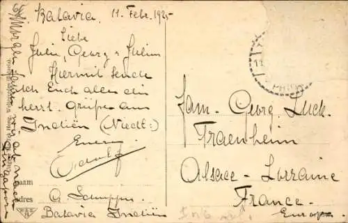 Ak Batavia Jakarta Java Indonesien, Das Hotel Koningsplein