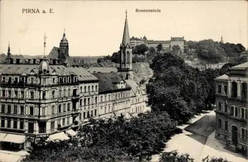 Ak Pirna an der Elbe, Sonnenstein