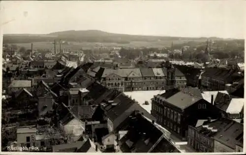 Ak Königsbrück in der Oberlausitz, Panoramablick über die Stadt