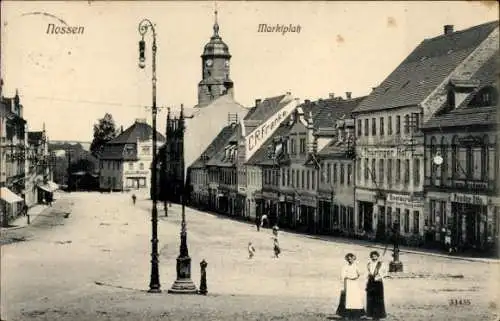 Ak Nossen in Sachsen, Marktplatz, Thüringer Hof, Handlung Otto, C. R. Franke