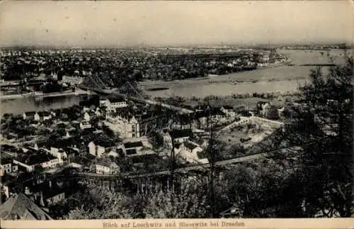 Ak Dresden Loschwitz, Blick auf Loschwitz und Blasewitz